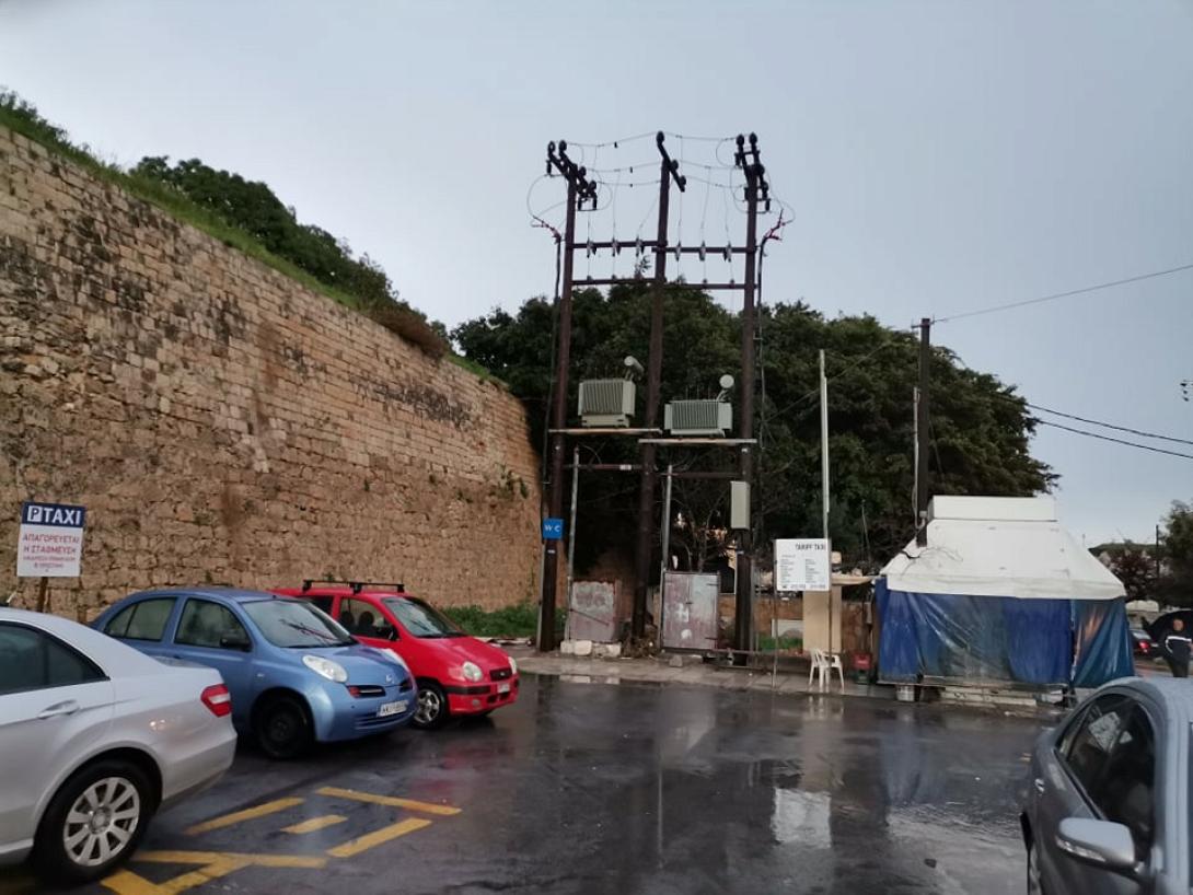 Μετασχηματιστης ΔΕΗ ρευμα κολωνα