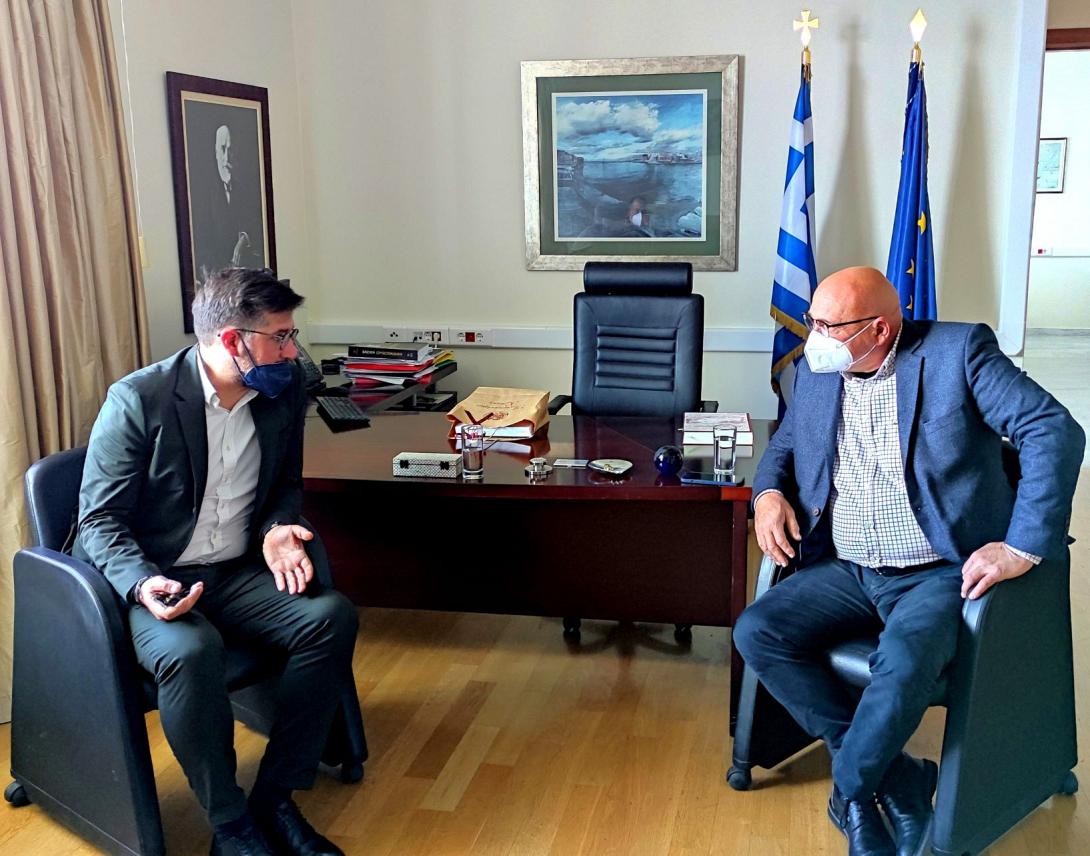 Συνάντηση Δημάρχου με τον Πρύτανη του Πανεπιστημίου Κρήτης