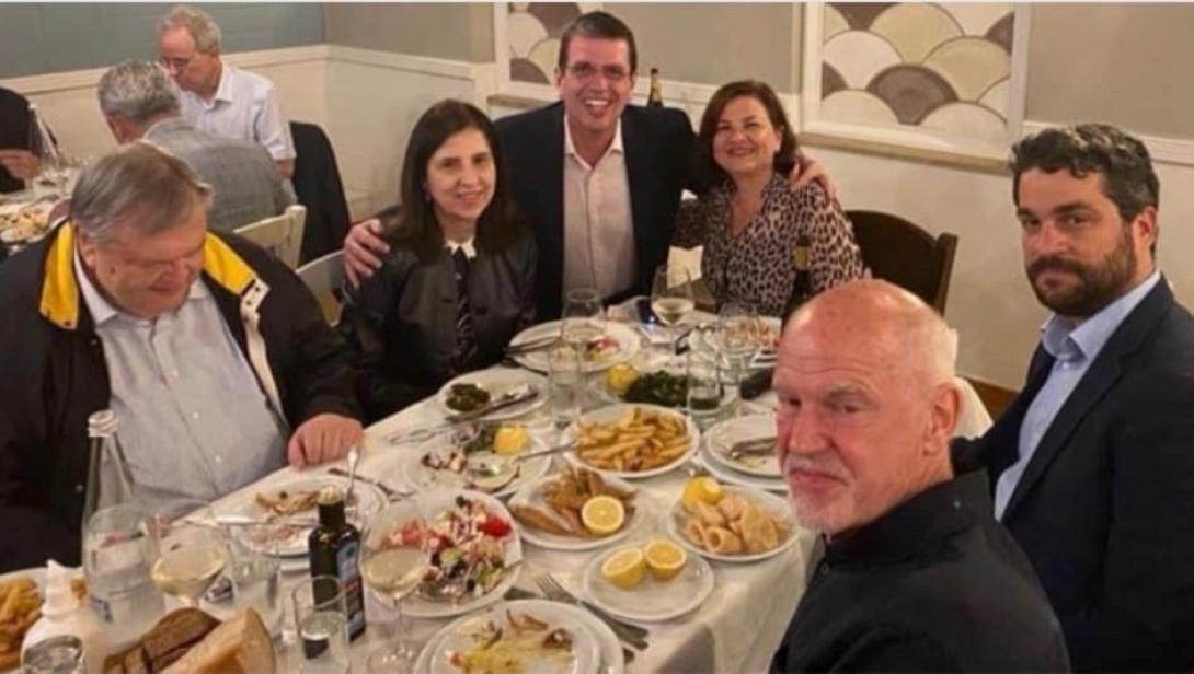 Έφαγαν μαζί Παπανδρέου και Βενιζέλος στα Χανιά