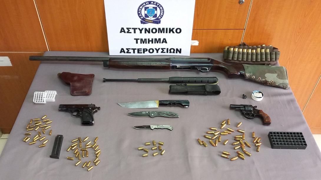 Ηράκλειο: Τρεις συλλήψεις για παράνομη κατοχή οπλισμού