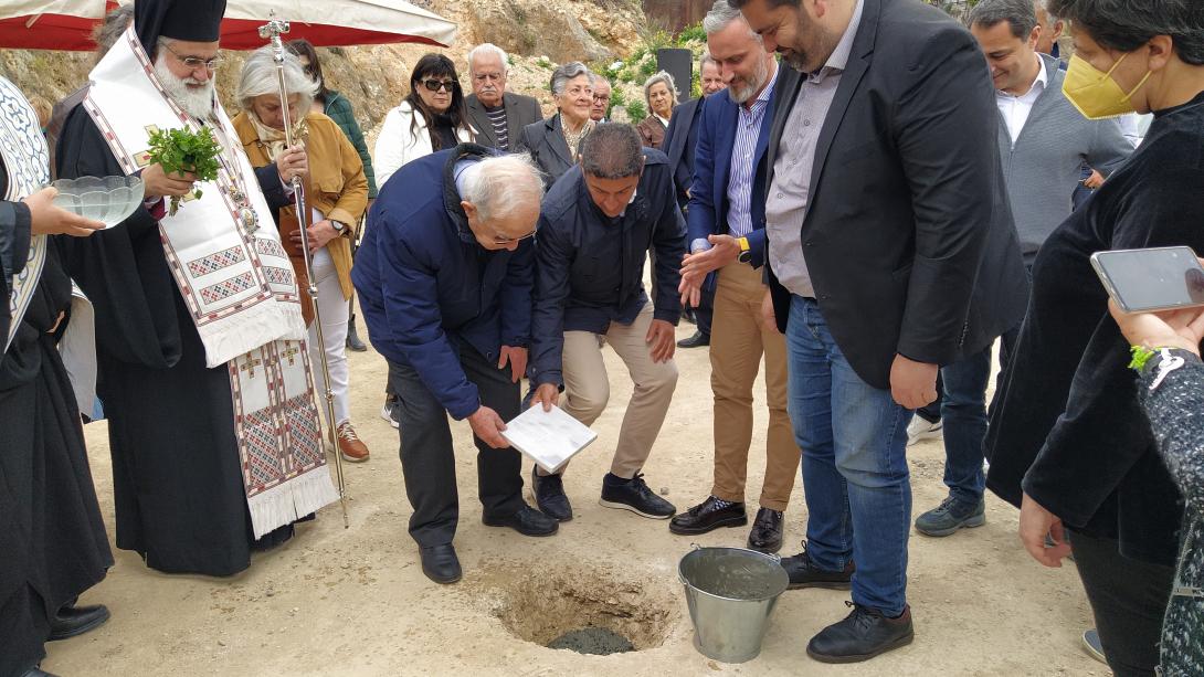 αθλητικο κεντρο αγιας αικατερινης - θεμελιωση