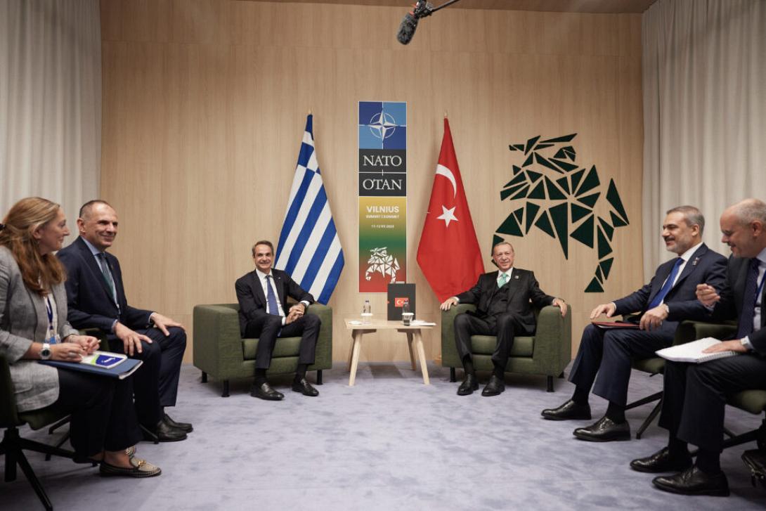 Συνάντηση του Πρωθυπουργού Κυριάκου Μητσοτάκη με τον πρόεδρο της Τουρκίας Ρετζέπ Ταγίπ Ερντογάν