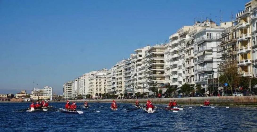 Santa Rowing