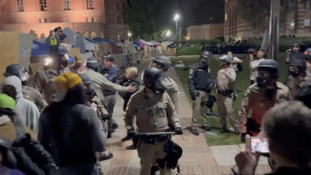 διαδηλωση στο UCLA