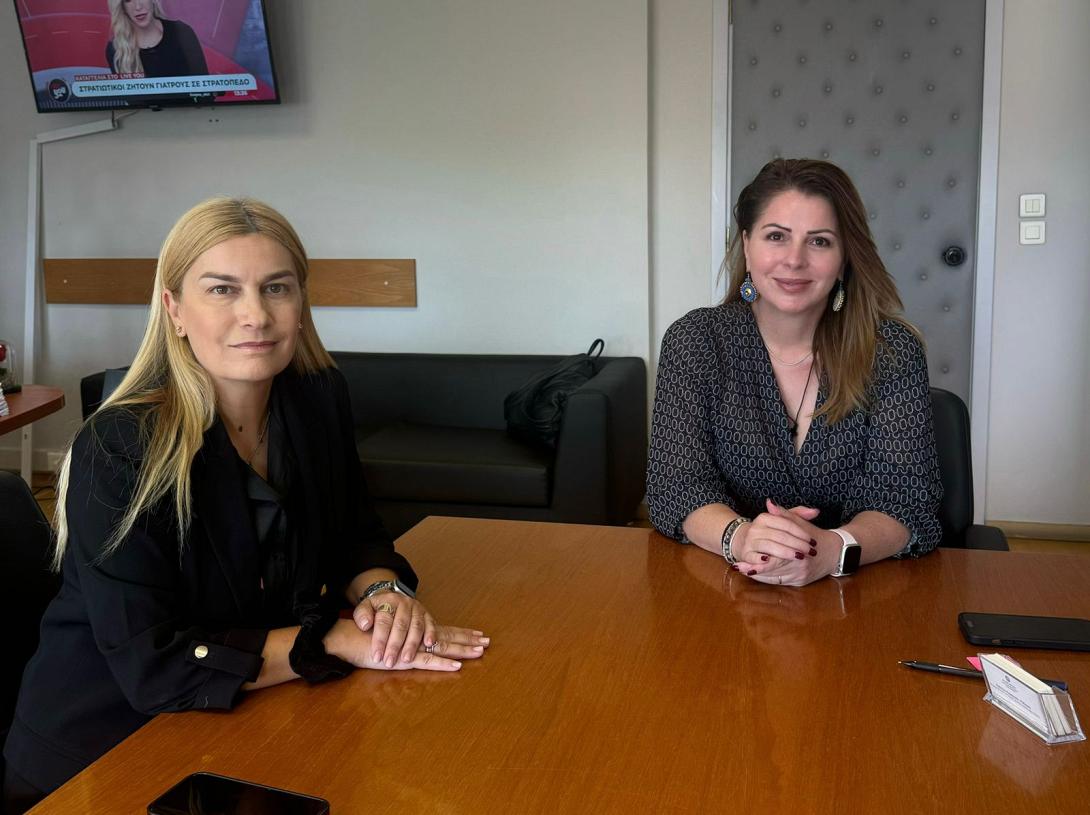  Συνάντηση Σέβης Βολουδάκη με την Υφυπουργό Κοινωνικής Συνοχής 