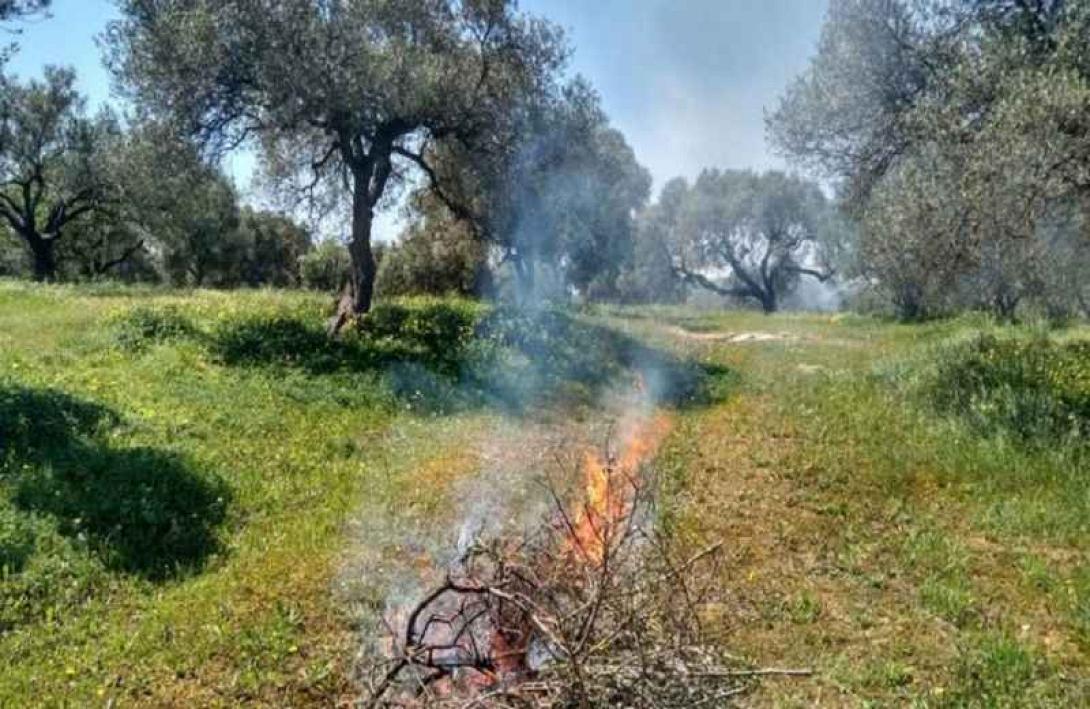 καύση ύπαιθρος