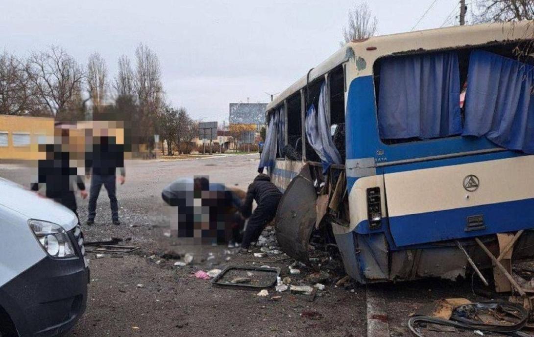 ουκρανία επίθεση λεωφορείο