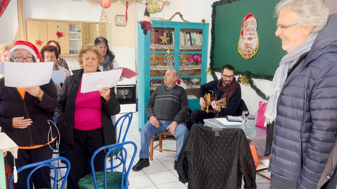 Επίσκεψη του Δημάρχου Σητείας στο ΚΑΠΗ