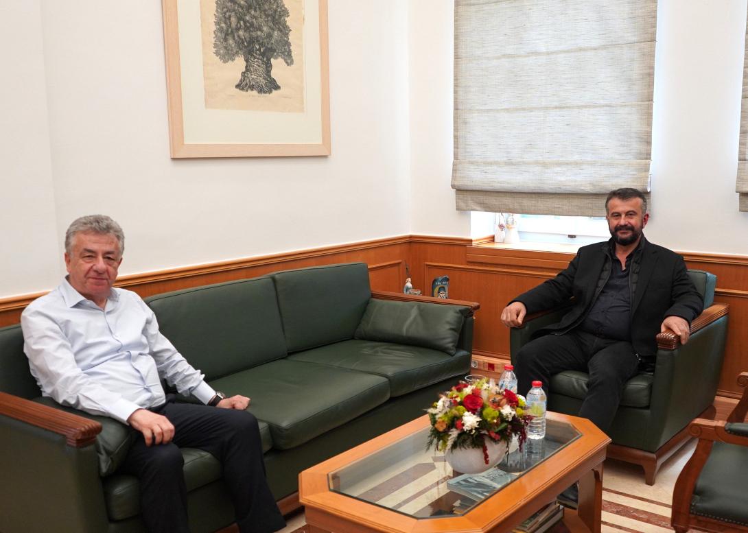 Συνάντηση Περιφερειάρχη Κρήτης με τον Δήμαρχο Γόρτυνας