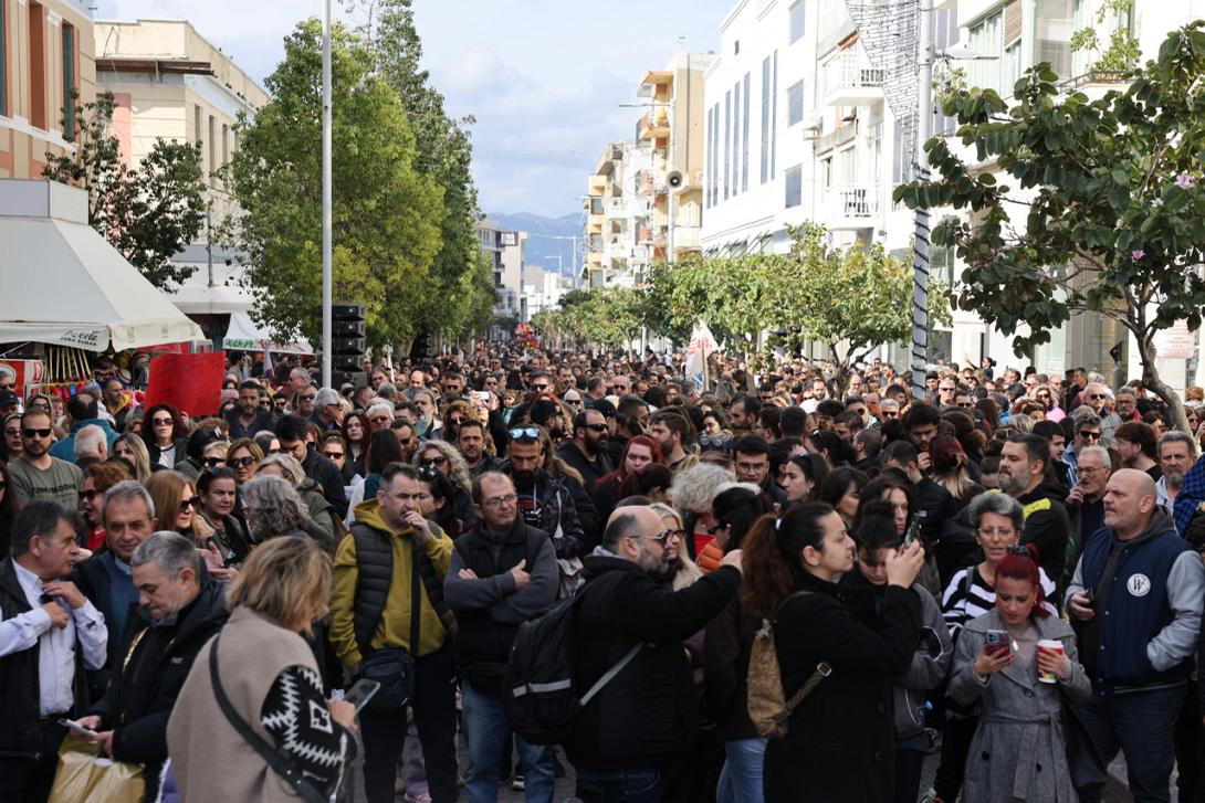 Κινητοποίηση για τα Τέμπη στο Ηράκλειο