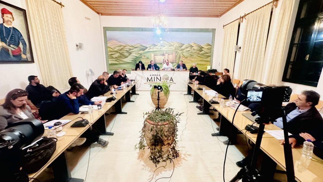 δημοτικο συμβουλιο ΔΗΜΟΥ ΜΙΝΩΑ ΠΕΔΙΑΔΑς