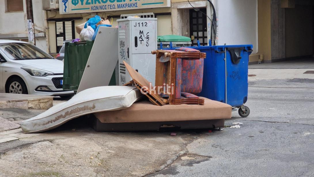 σκουπίδια ηράκλειο οδός διός