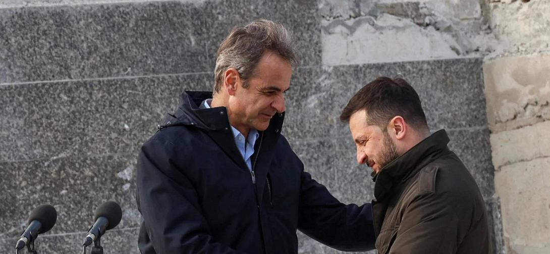 Κυριάκος Μητσοτάκης - Βολοντιμίρ Ζελένσκι