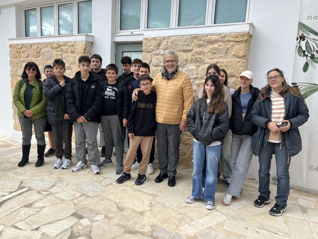 Συνάντηση του Δημάρχου Σητείας με την Περιβαλλοντικής Ομάδας  1ου Γυμνασίου Σητείας