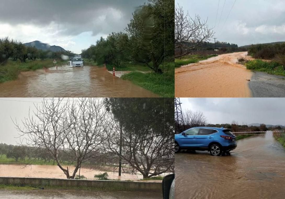 πλημμυρες σε θραψανο