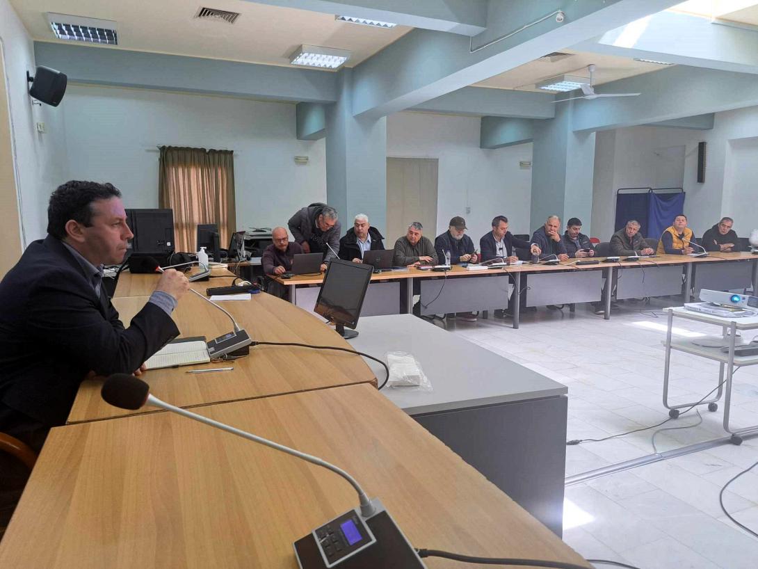 Συνάντηση του Δημάρχου Μανώλη Μενεγάκη με τους προέδρους των Δημοτικών Κοινοτήτων