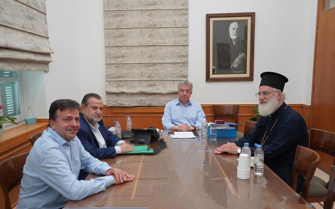 Στήριξη της Περιφέρειας Κρήτης στην αποκατάσταση του Ιερού Ναού Μεταμόρφωσης του Σωτήρος