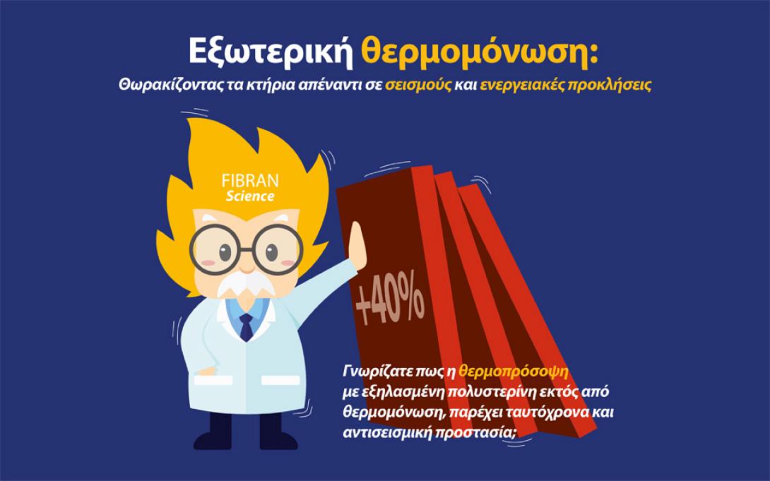 fibran, θερμομόνωση, θερμοπρόσοψη
