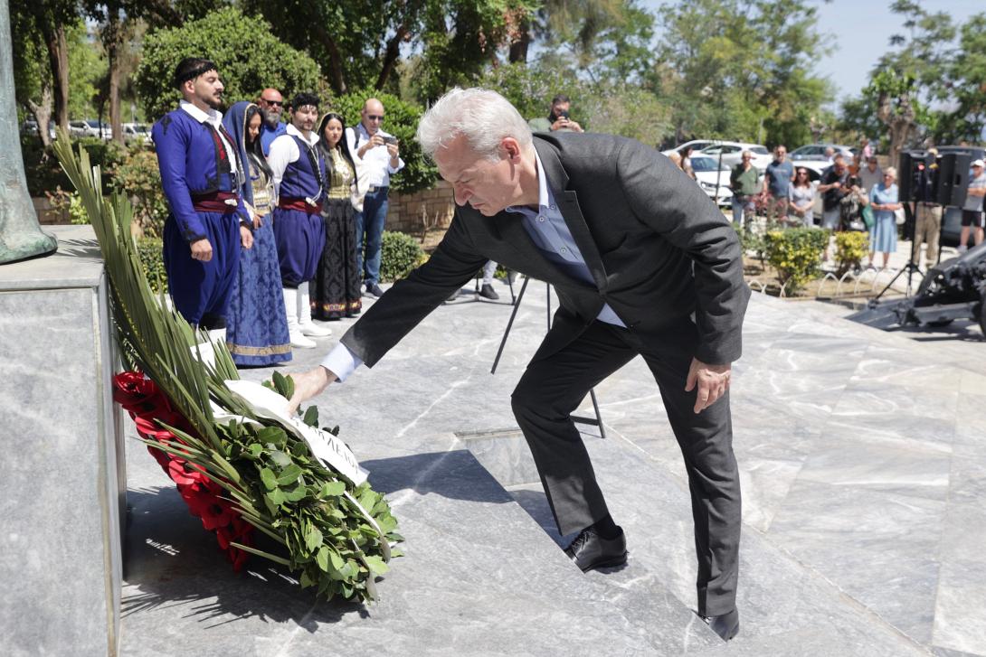Ο Α.ΚΑΛΟΚΑΙΡΙΝΟΣ ΣΤΙΣ ΕΚΔΗΛΩΣΕΙΣ ΓΙΑ ΤΗ ΜΑΧΗ ΤΗΣ ΚΡΗΤΗΣ