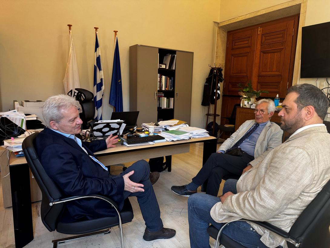 Συνάντηση του Δημάρχου Ηρακλείου με την Διοίκηση του ΠαΓΝΗ