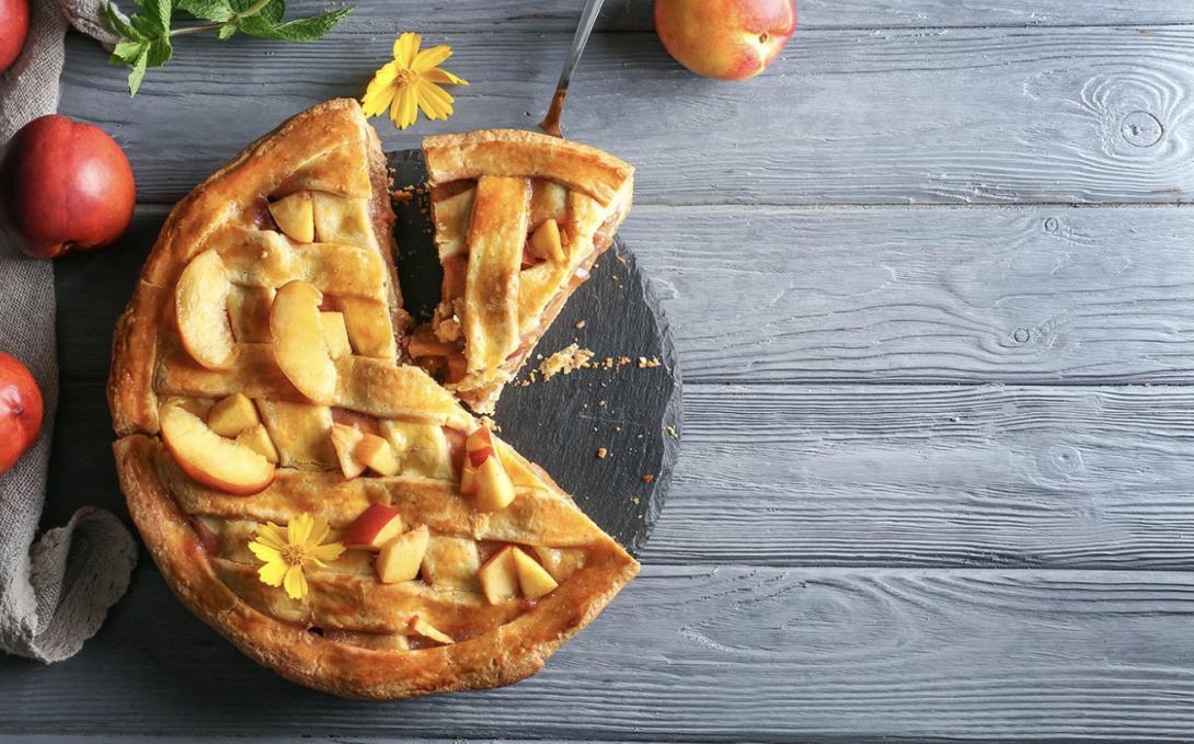 ροδάκινο, πίτα, γλυκό