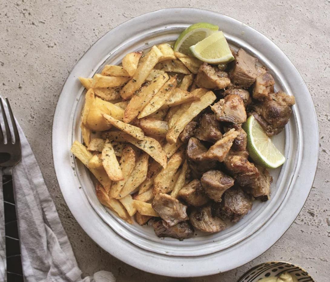 χοιρινό, πατάτες, φαγητό