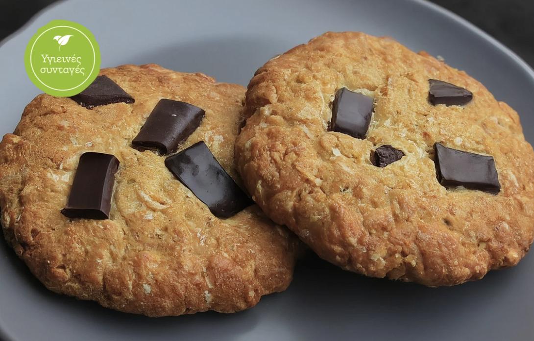 μπισκότα, βρώμη, σοκολάτα