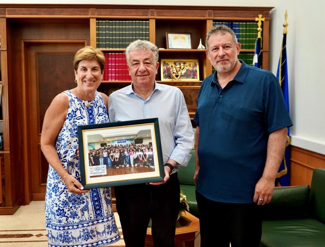 Συνάντηση Περιφερειάρχη Κρήτης με την ηγεσία της Παγκρητικής Ένωσης Αμερικής