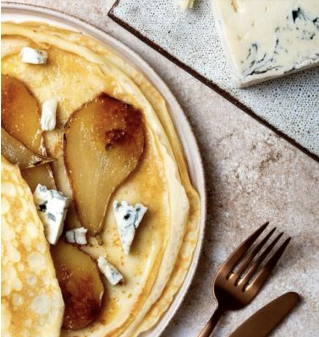 κρέπες,σνακ, αχλάδι