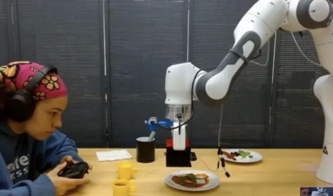 ρομπότ, χέρι, φαγητό