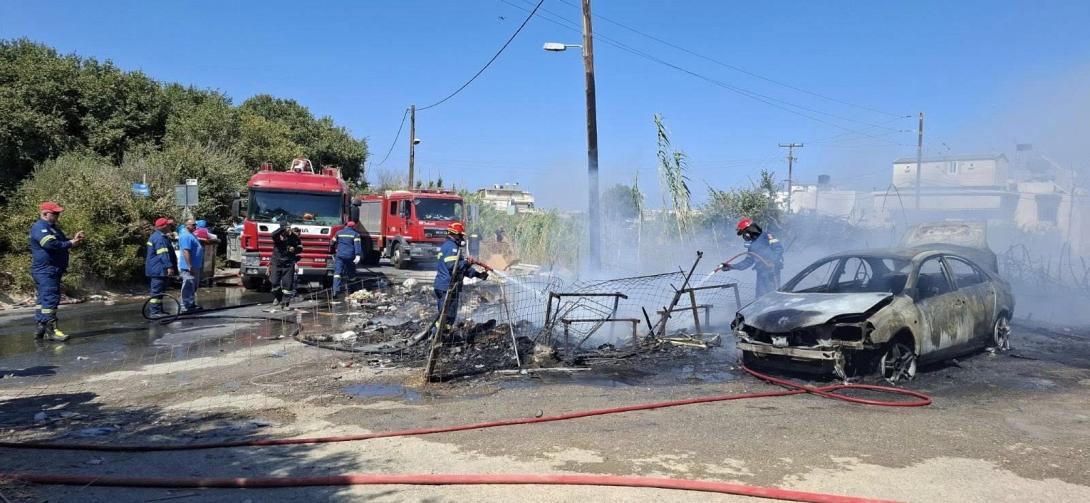 πυρκαγιά - Τρεις Βαγιες