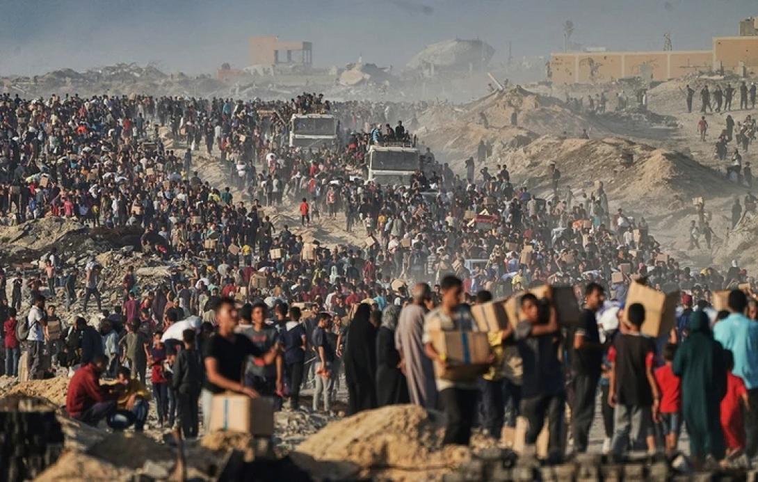 ανθρωπιστική βοήθεια Γάζα