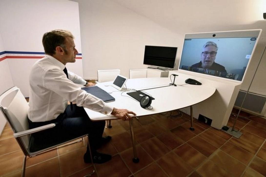 τηλεδιασκεψη ευρωπαιων ηγετων