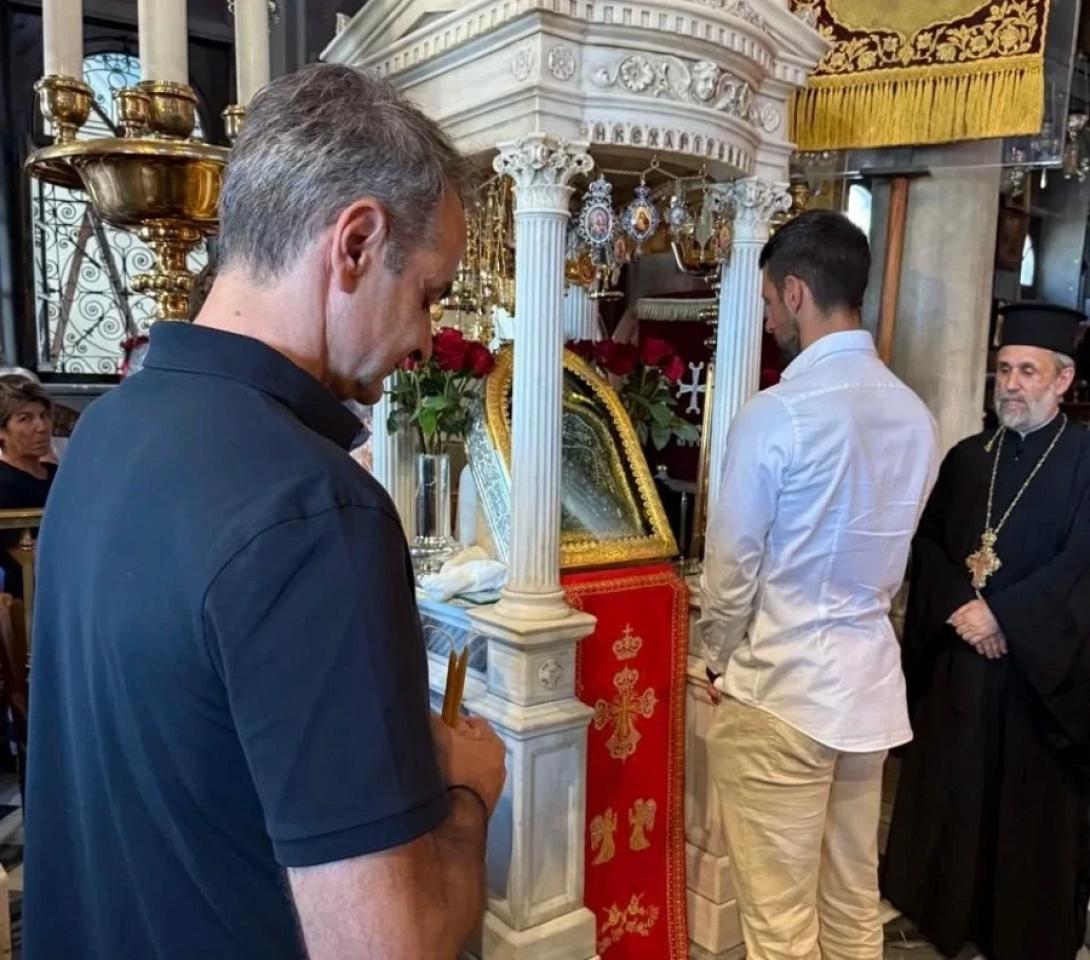 μητσοτακης - τζοκοβιτς τηνος