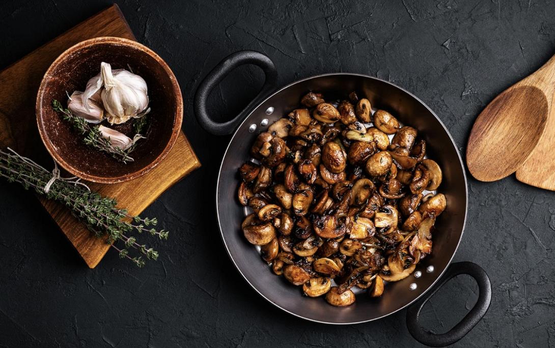 μανιτάρια, σκόρδο