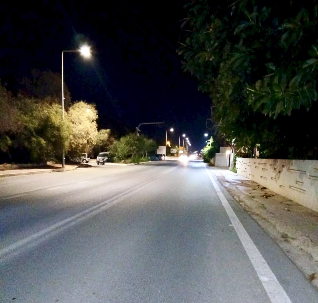 ηλεκτροφωτισμος στην παλια οδο -γουρνες