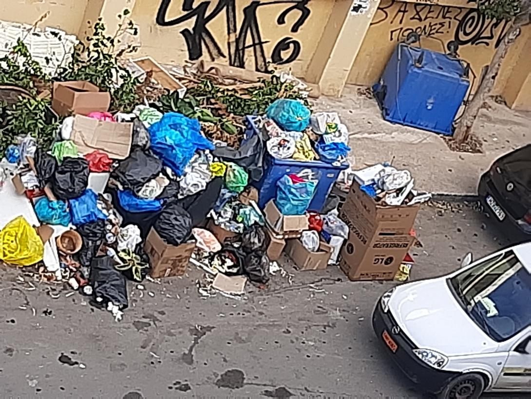 σκουπιδια - οδος βαρναλη ηρακλειο