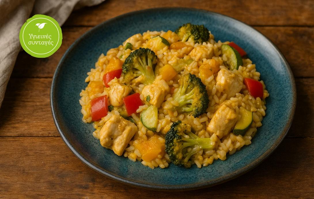 κοτόπουλο, λαχανικά