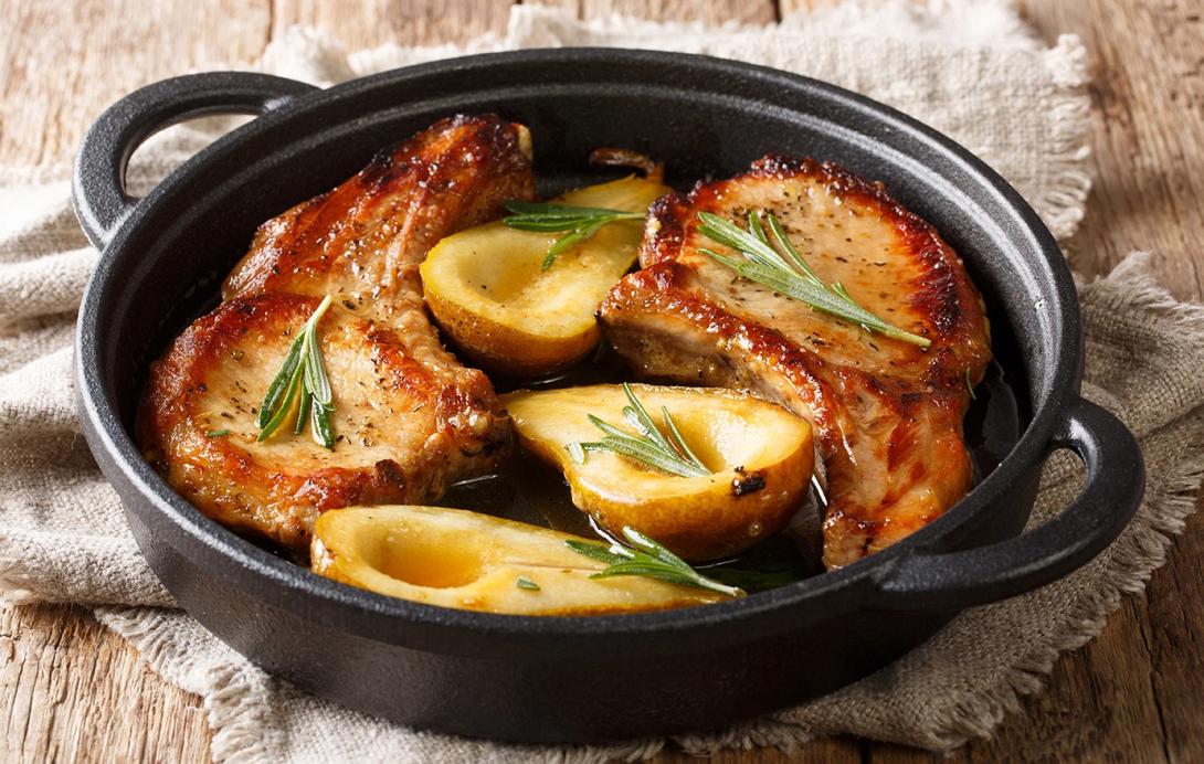 μπριζόλες, πατάτες