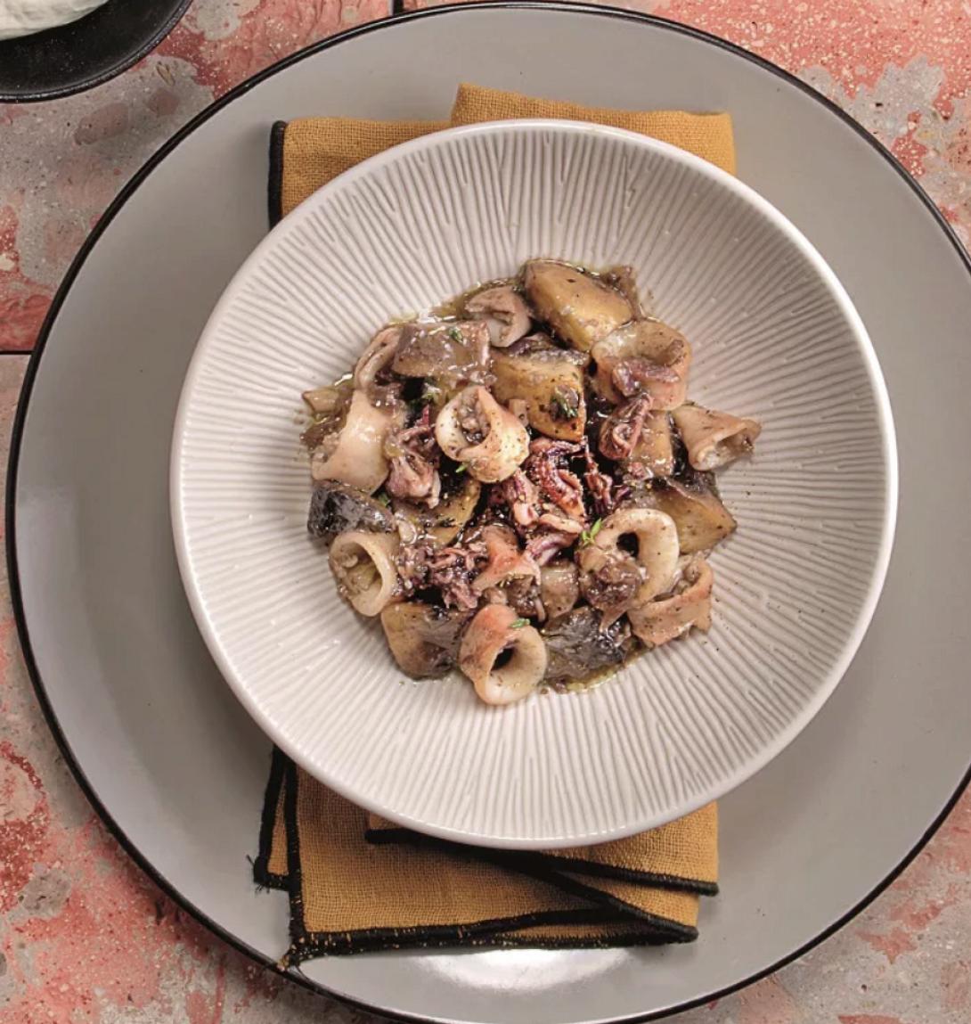 καλαμάρι, γιαούρτι