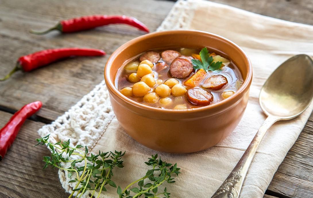 σούπα, λουκάνικα