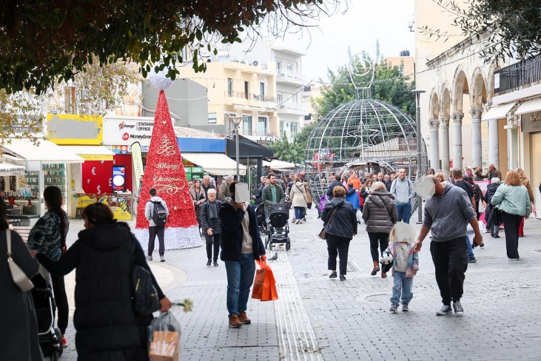 αγορά Ηρακλείου Χεριστούγεννα 2025