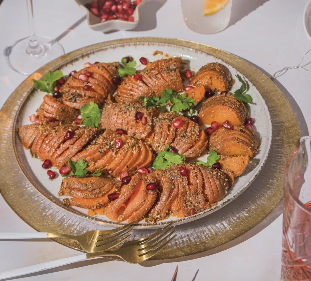 γλυκοπατάτα, παρμεζάνα