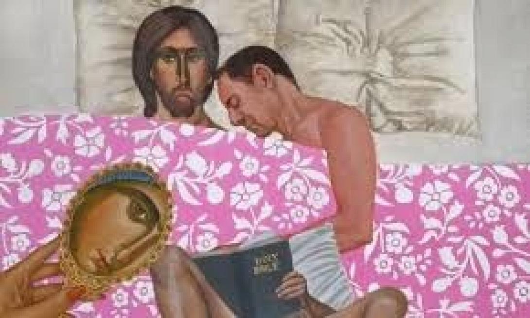 σκίτσο Χριστός Παναγία