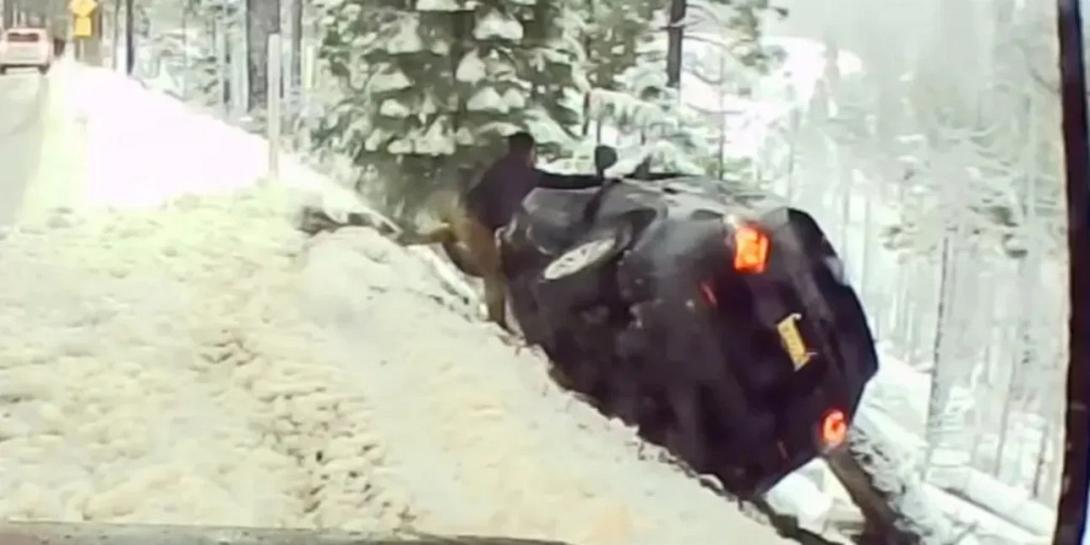 γκρεμός, αμάξι