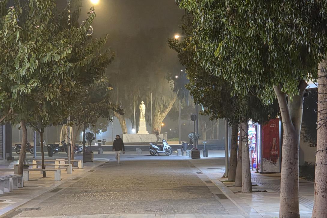 ηράκλειο αφρικανική σκόνη ιανουάριος 2026