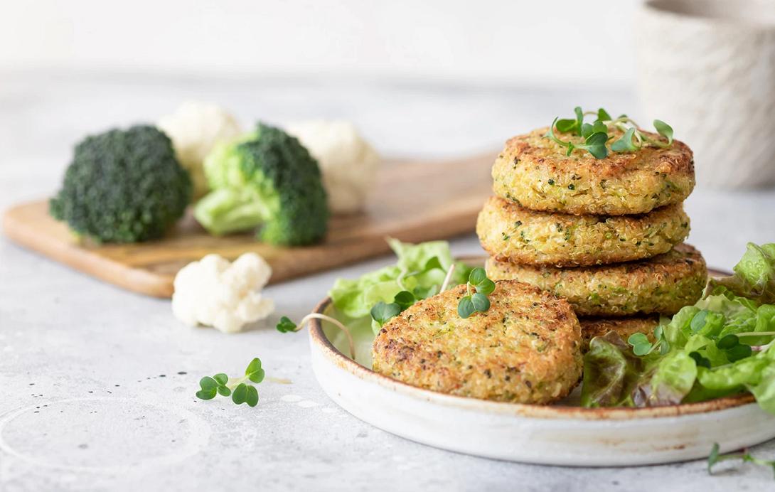 μπιφτέκια, λαχανικών