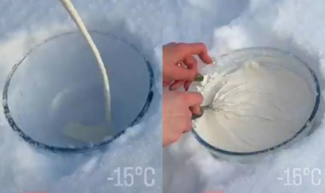 Καναδάς παγωτό στο χιόνι