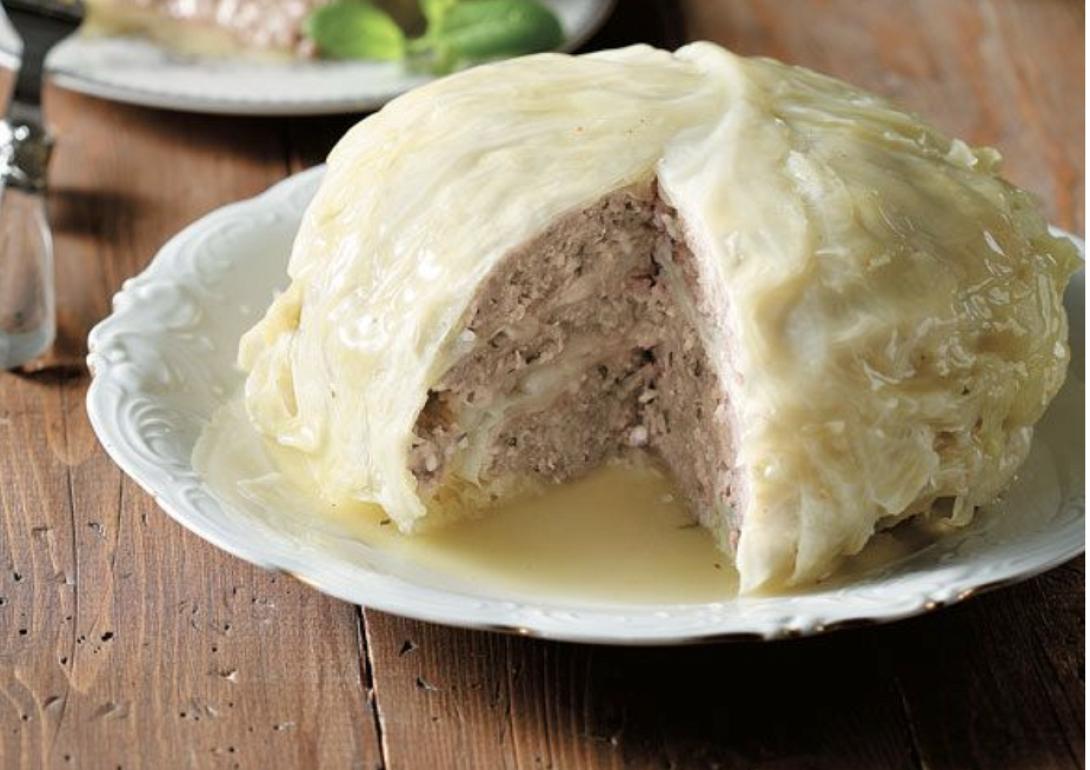 λουκάνικα, λάχανο