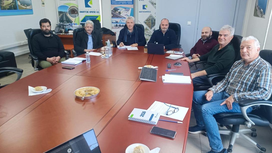 Συνάντηση του Προέδρου και του Διευθύνοντος Συμβούλου του ΟΑΚ με τον Δήμαρχο Οροπεδίου Λασιθίου